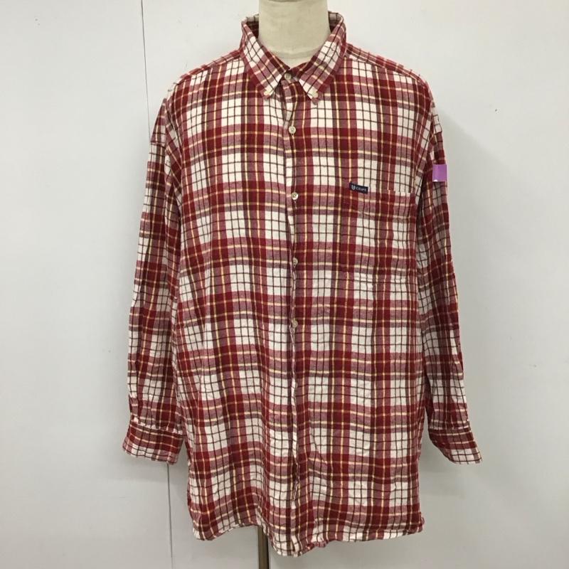 チャップス CHAPS シャツ、ブラウス 長袖 長袖シャツ カラーシャツ ポケットシャツ 長袖カットソー チェックシャツ L チェック マルチカラー / マルチカラー /  メンズ USED 古着 中古 10118281