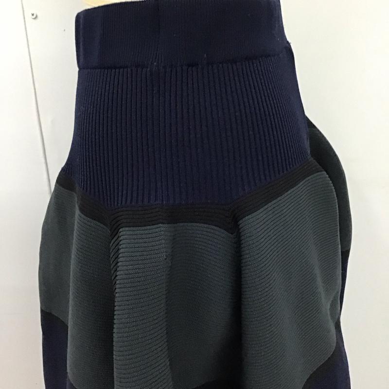 CFCL シーエフシーエル スカート ひざ丈スカート cf006kg049 POTTERY SKIRT 0 無地 紺 / ネイビー /  レディース USED 古着 中古 10121707