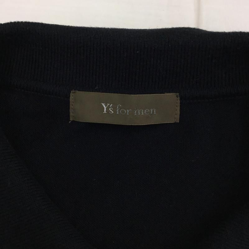 ワイズフォーメン Y s for men ポロシャツ 半袖 無地 黒 / ブラック /  メンズ USED 古着 中古 10139002