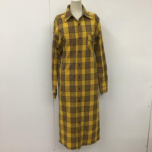 マウジー MOUSSY ワンピース ロングスカート 029csg30-0130 長袖シャツワンピース チェックワンピース ロングワンピース FREE チェック マルチカラー / マルチカラー /  レディース USED 古着 中古 10113706