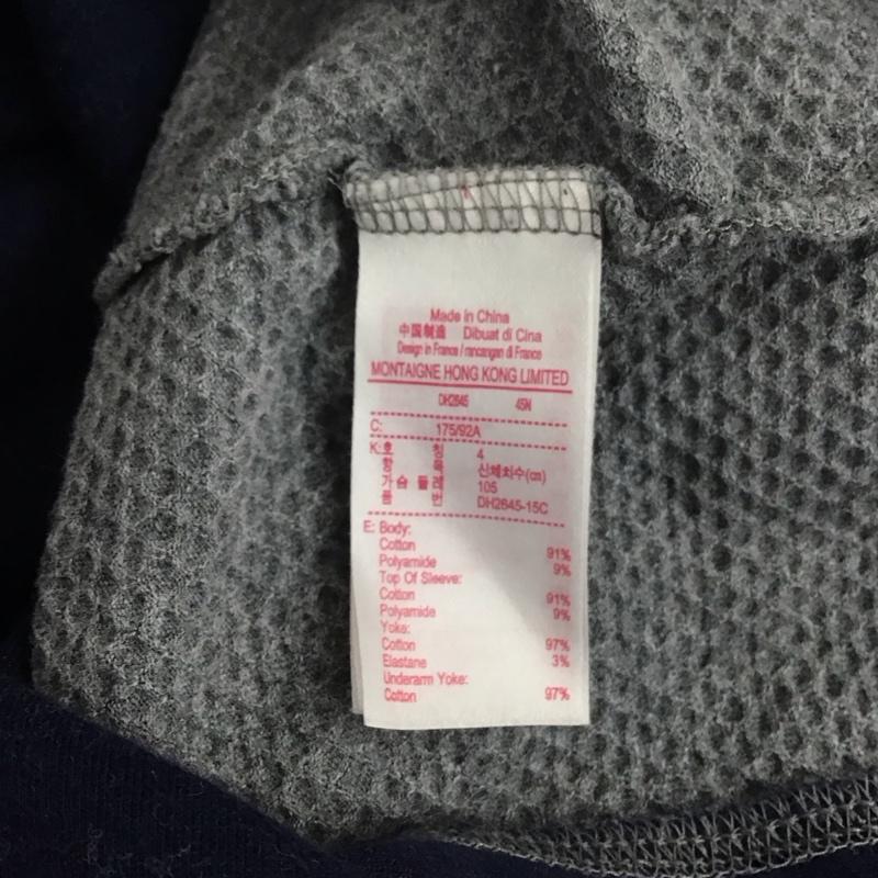 ラコステ LACOSTE ポロシャツ 半袖 半袖ポロシャツ カラーシャツ 半袖カットソー 4 ロゴ、文字 灰 / グレー /  メンズ USED 古着 中古 10139177