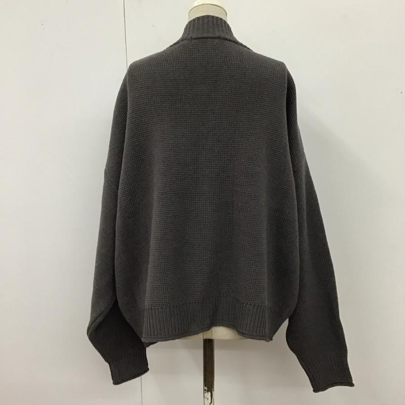ニコアンド niko and... カーディガン 長袖 ST91JE03CF ポケット付き L 無地 チャコールグレー / チャコールグレー /  レディース USED 古着 中古 10120585