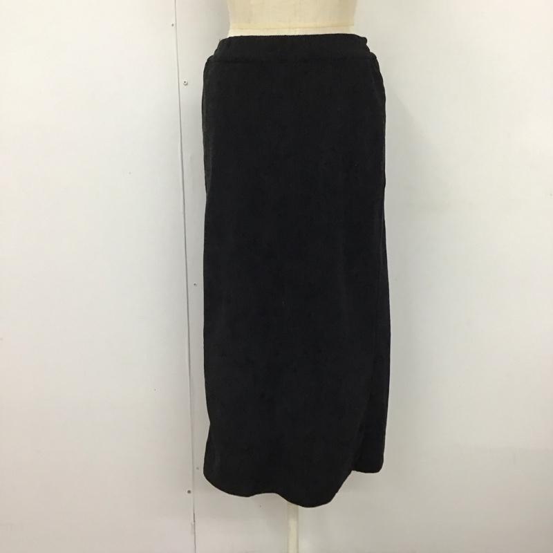 アデイインザライフ ユナイテッドアローズ A day in the life UNITED ARROWS スカート ロングスカート 6424-699-0136 コーデュロイ M 無地 黒 / ブラック /  レディース USED 古着 中古 10120303