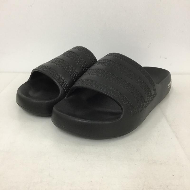 アディダス adidas サンダル サンダル 7UK ロゴ、文字 黒 / ブラック /  メンズ USED 古着 中古 10139961