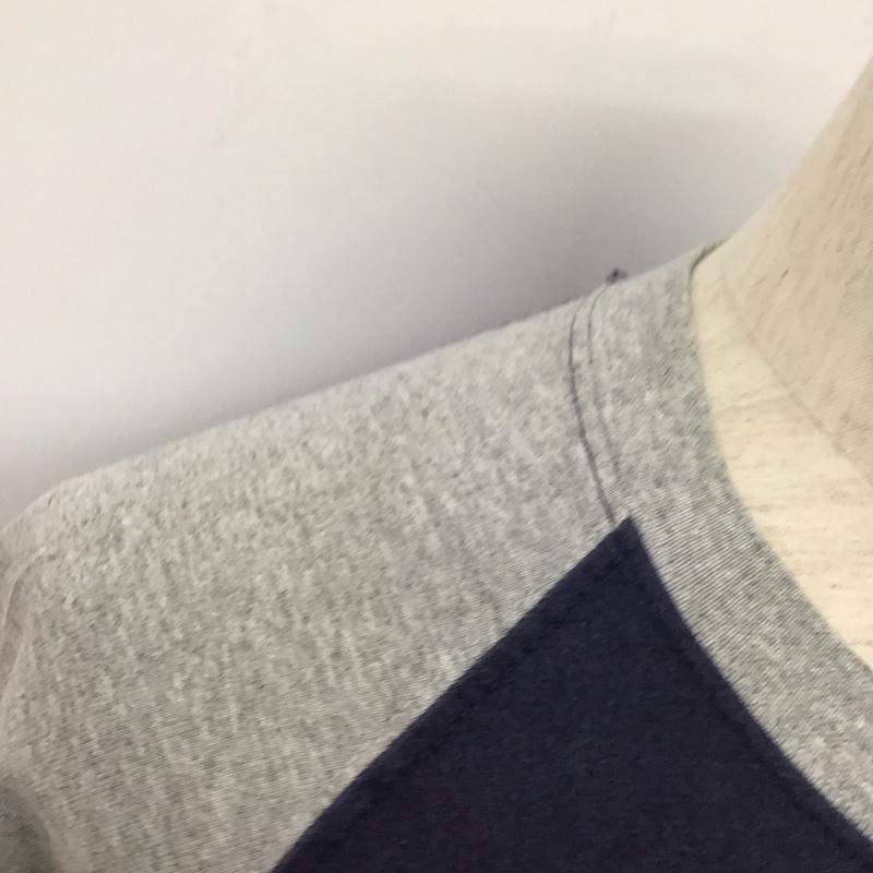 ナイキ NIKE Tシャツ 半袖 半袖カットソー プリントTシャツ クルーネックカットソー スポーツウェア M ロゴ、文字 灰 / グレー / X 紺 / ネイビー /  メンズ USED 古着 中古 10111143