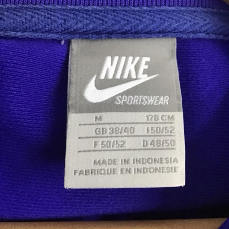 ナイキ NIKE ジャケット、上着 ジャケット、ブレザー ジップアップジャケット アウター 古着 スポーツウェア M ロゴ、文字 青 / ブルー /  メンズ USED 古着 中古 10139690