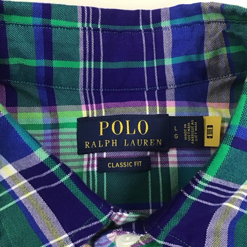 ポロラルフローレン POLO RALPH LAUREN シャツ、ブラウス 長袖 L チェック マルチカラー / マルチカラー /  メンズ USED 古着 中古 10111254