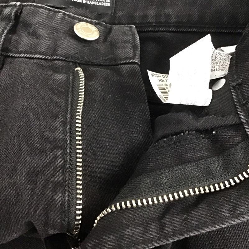 ザラ ZARA パンツ デニム、ジーンズ 36 無地 黒 / ブラック /  レディース USED 古着 中古 10121556