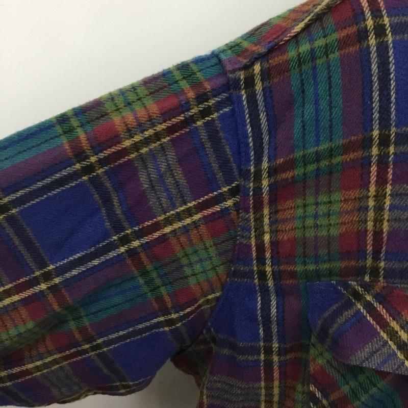 古着 USED シャツ、ブラウス 長袖 4L チェック マルチカラー / マルチカラー /  メンズ USED 古着 中古 10109929