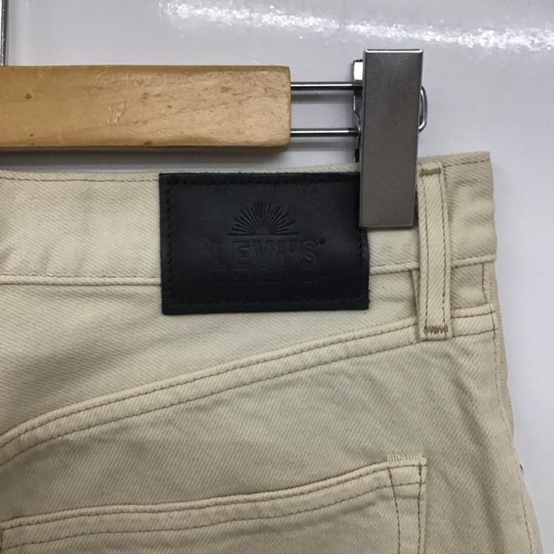 リーバイスメイドアンドクラフテッド Levi s Made & Crafted パンツ デニム、ジーンズ デニムパンツ ワイドパンツ カジュアルパンツ 27インチ 無地 白 / ホワイト /  メンズ USED 古着 中古 10143196