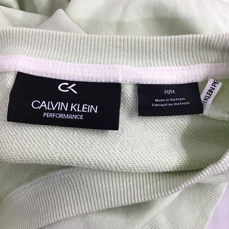 カルバン・クライン Calvin Klein トレーナー 長袖 4WS0W398 M ロゴ、文字 薄緑 / ライトグリーン /  レディース USED 古着 中古 10120355