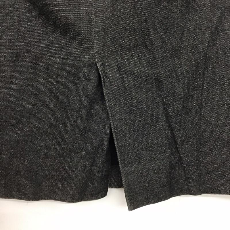 バーバリー BURBERRY スカート ひざ丈スカート 40 無地 黒 / ブラック /  レディース USED 古着 中古 10145021