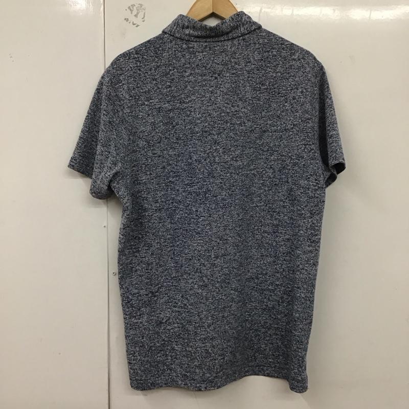 トミーヒルフィガー TOMMY HILFIGER ポロシャツ 半袖 半袖ポロシャツ 半袖カットソー カラーシャツ L 無地 青 / ブルー /  メンズ USED 古着 中古 10129068
