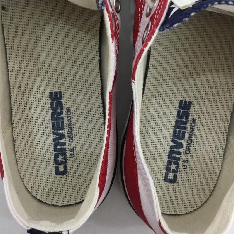 コンバース CONVERSE スニーカー スニーカー 1SD295 星条旗 アメリカ スターズ アンド バーズ 23.5cm 23.5cm ロゴ、文字 マルチカラー / マルチカラー /  レディース USED 古着 中古 10150687