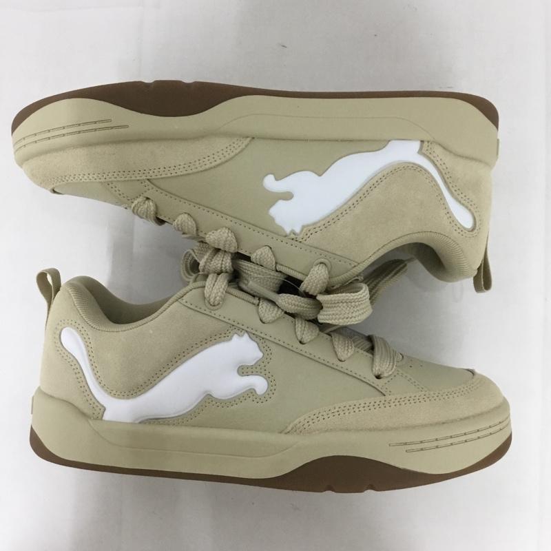 プーマ PUMA スニーカー スニーカー 395022-02 パーク ライフスタイル 27cm 箱有 27.0cm ロゴ、文字 ベージュ / ベージュ / X 白 / ホワイト /  メンズ USED 古着 中古 10125186