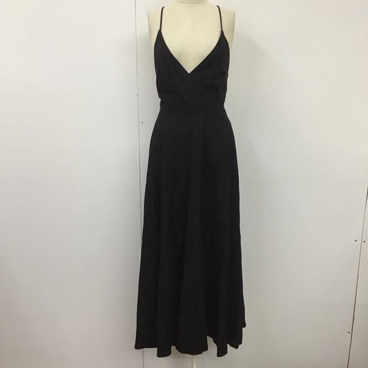 ザラ ZARA ワンピース ロングスカート 2741 041 800 キャミワンピース リネン混 XS 無地 黒 / ブラック /  レディース USED 古着 中古 10109496