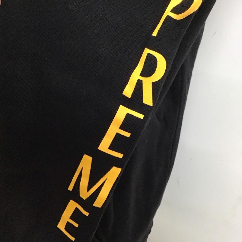 シュプリーム Supreme カットソー 長袖 16FW RugbySweatshirt 長袖カットソー M ロゴ、文字 黒 / ブラック /  メンズ USED 古着 中古 10117266