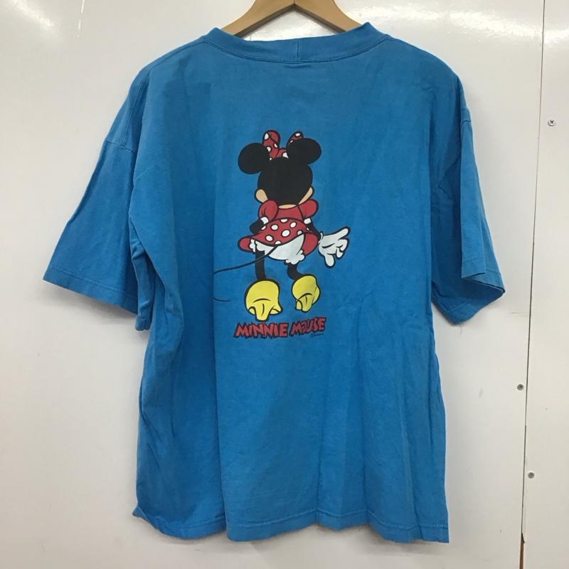 古着 USED Tシャツ 半袖 半袖カットソー プリントTシャツ クルーネックカットソー プリント 青 / ブルー /  メンズ USED 古着 中古 10146646