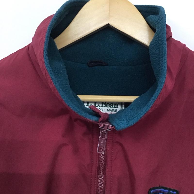 エルエルビーン L.L.Bean ジャケット、上着 ジャンパー、ブルゾン ジップアップジャケット アウター 古着 ロゴ、文字 えんじ / ワインレッド /  メンズ USED 古着 中古 10141393