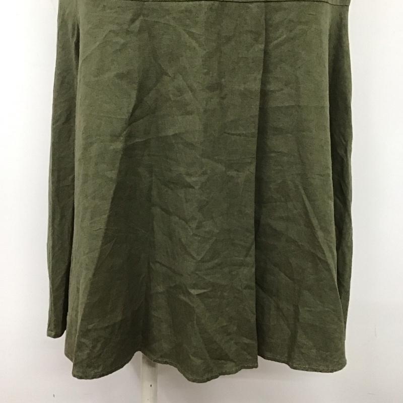 ニコアンド niko and... スカート ロングスカート マーメイドスカート M 無地 カーキ / カーキ /  レディース USED 古着 中古 10109131