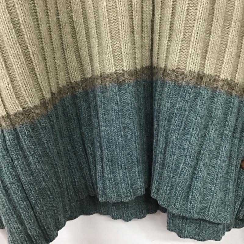 リーバイストラウスアンドコー Levi Strauss & co. ニット、セーター 長袖 長袖ニットカットソー クルーネック セーター 90S イタリア製 XL ボーダー柄 マルチカラー / マルチカラー /  メンズ USED 古着 中古 10131968