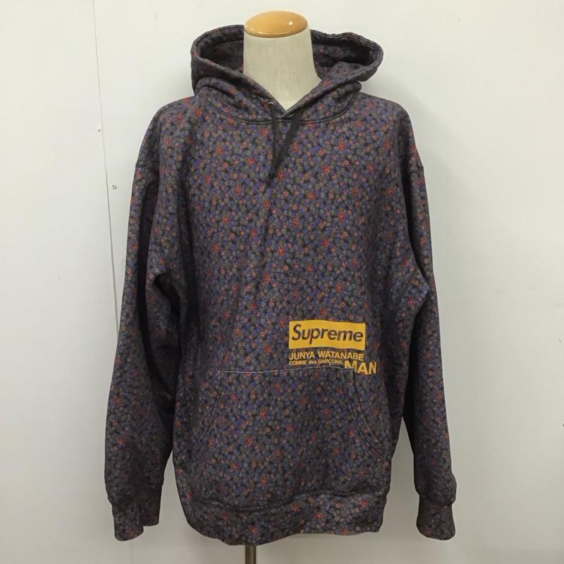 シュプリーム Supreme パーカー 長袖 2021FW Supreme×JUNYAWATANABE COMMEdesGARCONSMANHoodedSweatshirt コラボ XL 総柄 X 花柄 マルチカラー / マルチカラー /  メンズ USED 古着 中古 10107509