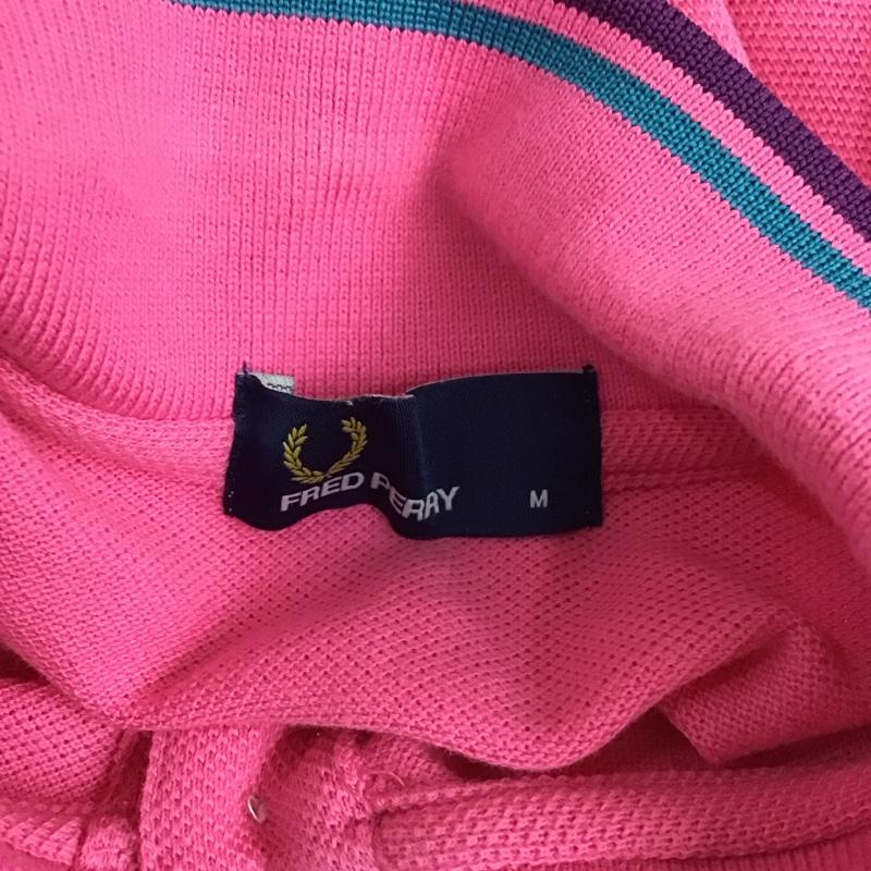 フレッドペリー FRED PERRY ポロシャツ 半袖 F5102 M ワンポイント 桃 / ピンク /  レディース USED 古着 中古 10116157