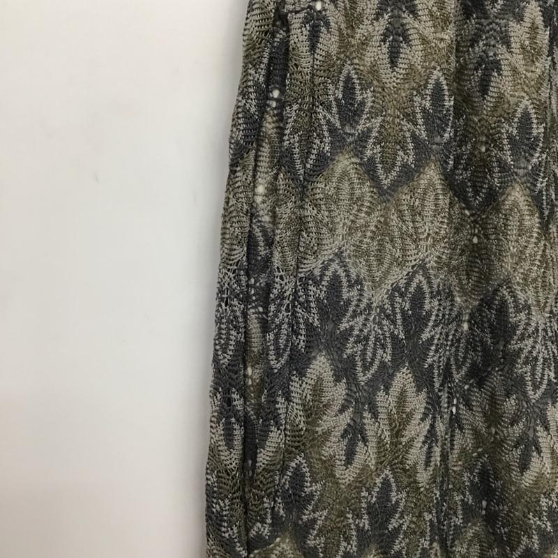 ニコアンド niko and... ボトムス ボトムス S213IL58TO バルファスレーススッキリパンツ レース イージーパンツ L  灰 / グレー /  レディース USED 古着 中古 10138900