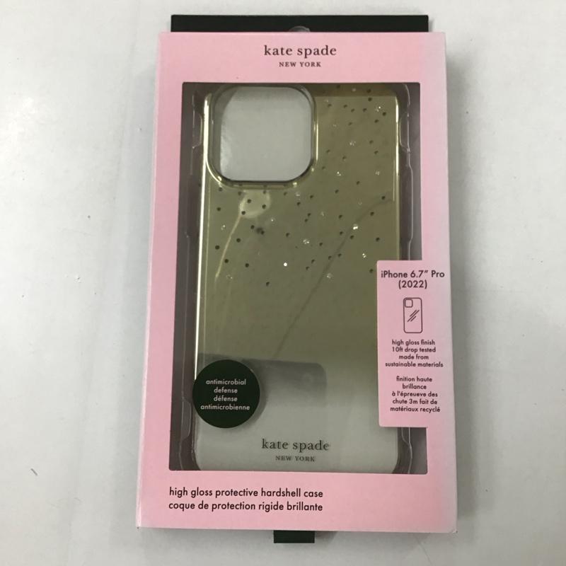 ケイトスペード Kate Spade ファッション小物 ファッション小物 KSIPH-229-MOGLD Apple iPhone 14 Pro Max iPhoneケース Gold Metallic Ombre ロゴ、文字 金 / ゴールド /  レディース USED 古着 中古 10124299