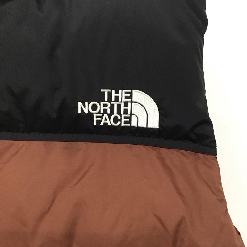 ザノースフェイス THE NORTH FACE ベスト ベスト nd92338 ヌプシベスト ジップアップベスト XL ロゴ、文字 黒 / ブラック / X 茶 / ブラウン /  メンズ USED 古着 中古 10144983