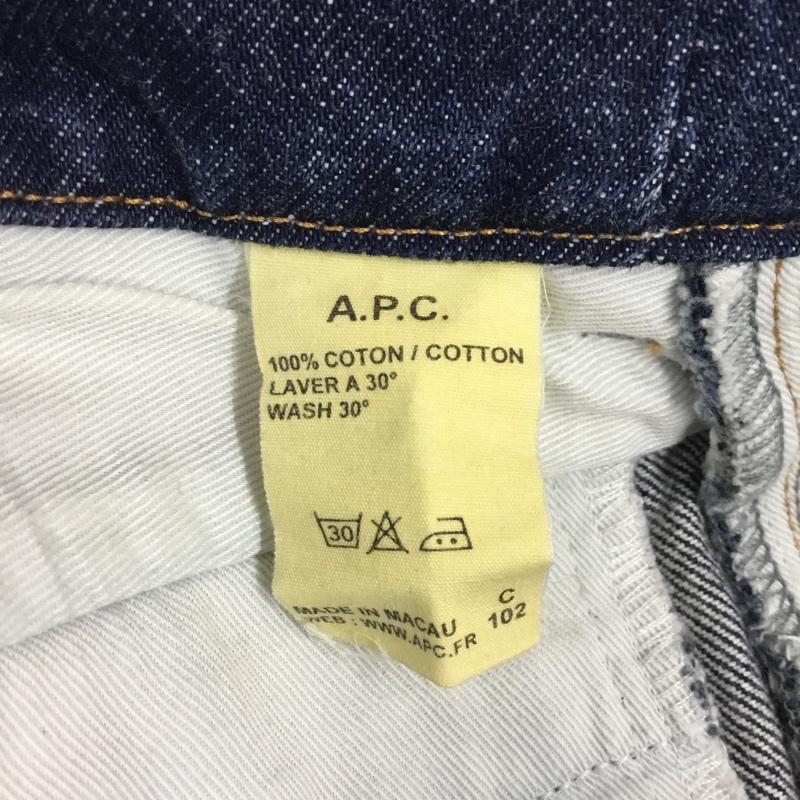 アーペーセー A.P.C. パンツ デニム、ジーンズ デニムパンツ ストレートパンツ ワイドパンツ カジュアルパンツ 30インチ 無地 インディゴ / インディゴ /  メンズ USED 古着 中古 10113370