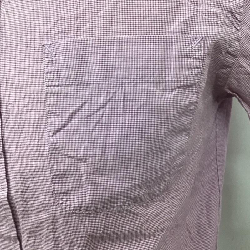 トミーヒルフィガー TOMMY HILFIGER シャツ、ブラウス 長袖 長袖シャツ カラーシャツ ポケットシャツ 長袖カットソー チェックシャツ チェック 紫 / パープル /  メンズ USED 古着 中古 10116431