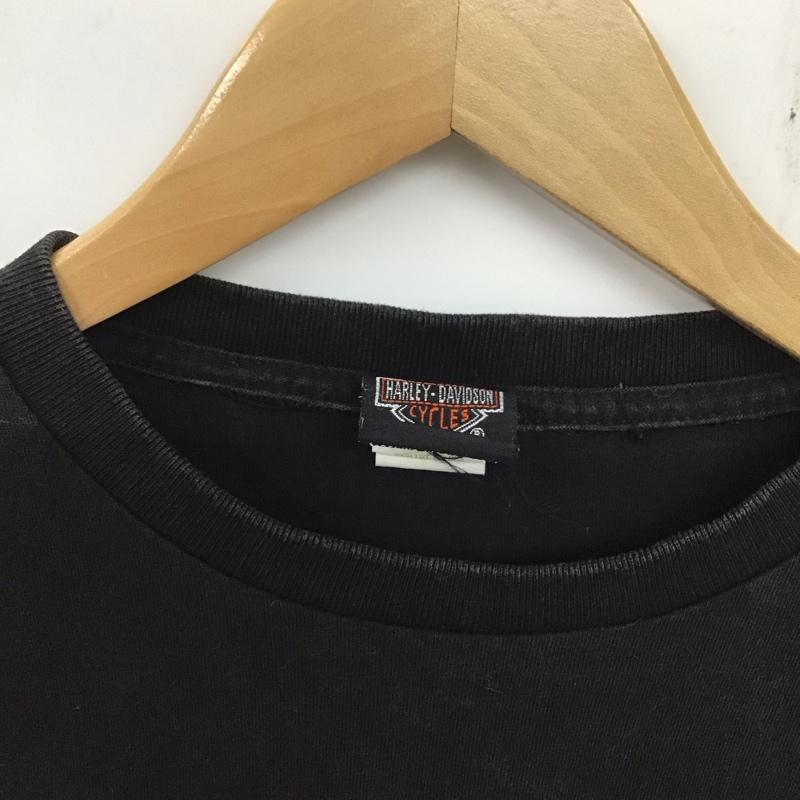 ハーレーダビッドソン Harley-Davidson Tシャツ 半袖 M プリント 黒 / ブラック /  レディース USED 古着 中古 10136524
