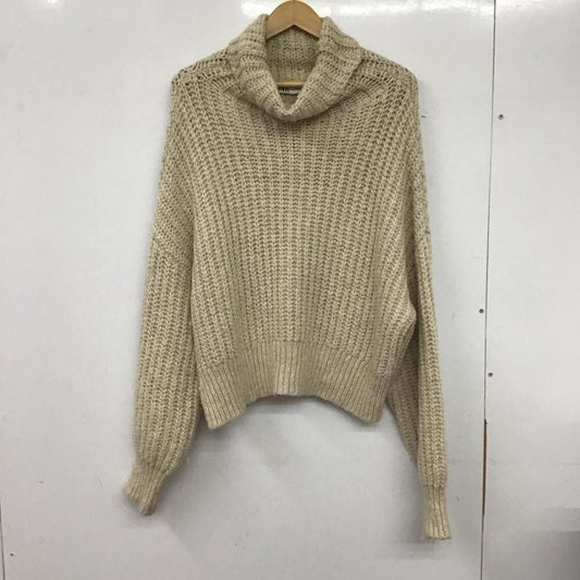 ザラ ZARA ニット、セーター 長袖 6771 145 712 タートルネック M 無地 アイボリー / アイボリー /  レディース USED 古着 中古 10138626