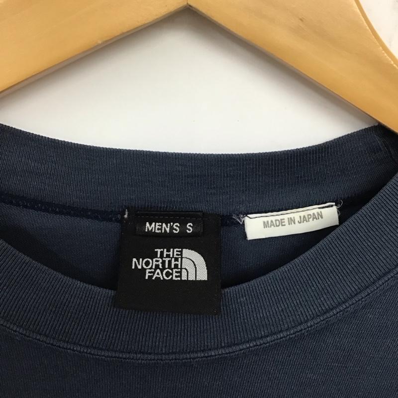 ザノースフェイス THE NORTH FACE Tシャツ 半袖 S プリント 紺 / ネイビー /  メンズ USED 古着 中古 10134543