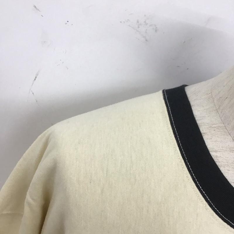 フィルザビル FILL THE BILL カットソー 七分袖 クルーネックカットソー プリントTシャツ 長袖カットソー 2 ロゴ、文字 アイボリー / アイボリー /  メンズ USED 古着 中古 10127340