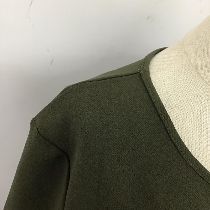 ザラ ZARA ワンピース ロングスカート M 無地 カーキ / カーキ /  レディース USED 古着 中古 10121150