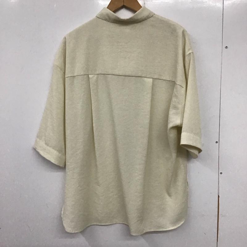 ローリーズファーム LOWRYS FARM シャツ、ブラウス 半袖 FREE 無地 アイボリー / アイボリー /  レディース USED 古着 中古 10137216