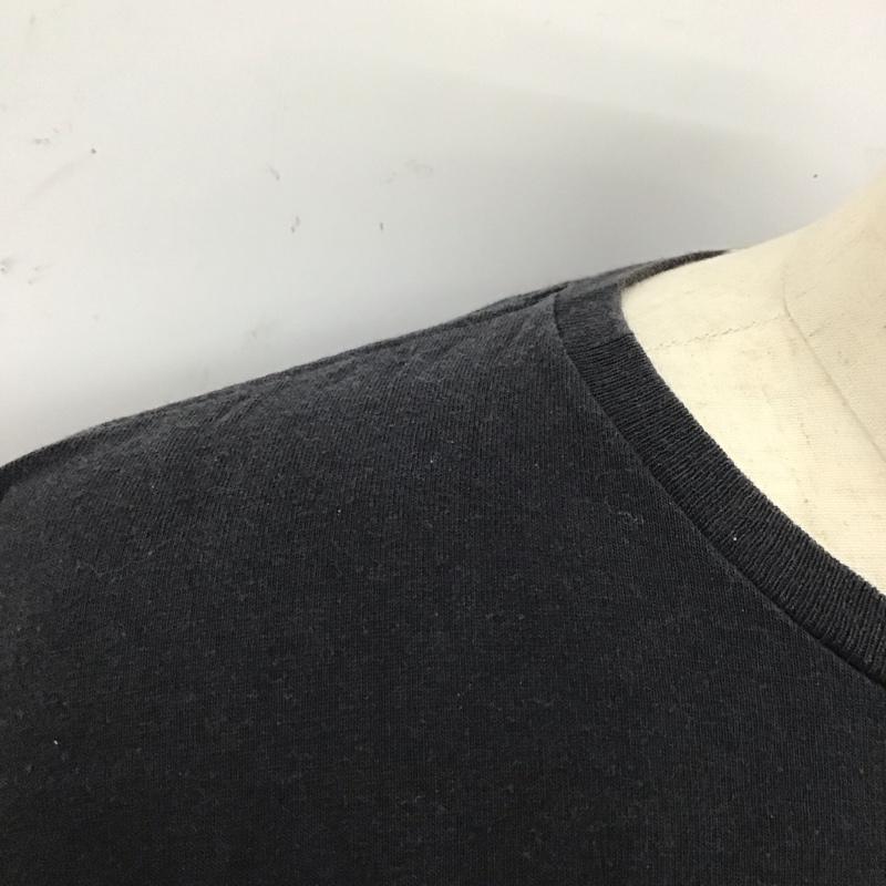 ステューシー STUSSY カットソー 長袖 長袖カットソー クルーネックカットソー ロングスリーブカットソー プリントTシャツ M ロゴ、文字 黒 / ブラック /  メンズ USED 古着 中古 10114713