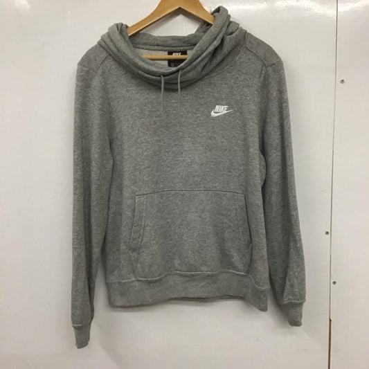 ナイキ NIKE パーカー 長袖 M 無地 灰 / グレー /  レディース USED 古着 中古 10133464