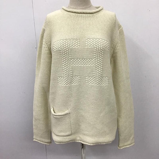ハリウッドランチマーケット HRMARKET ニット、セーター 長袖 M 無地 白 / ホワイト /  レディース USED 古着 中古 10121489
