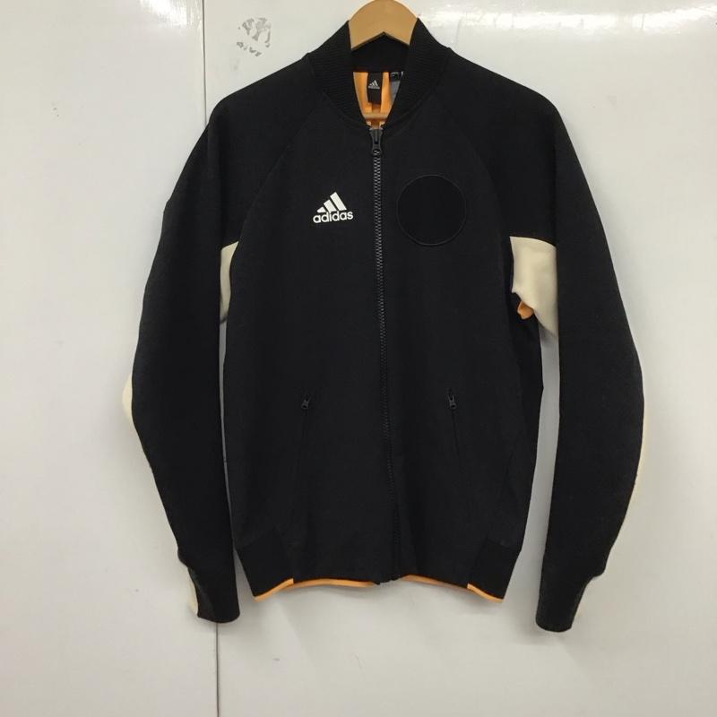 アディダス adidas ジャケット、上着 ジャケット、ブレザー ea0372 ジャケット スポーツジャケット アウター S ロゴ、文字 黒 / ブラック /  メンズ USED 古着 中古 10129824