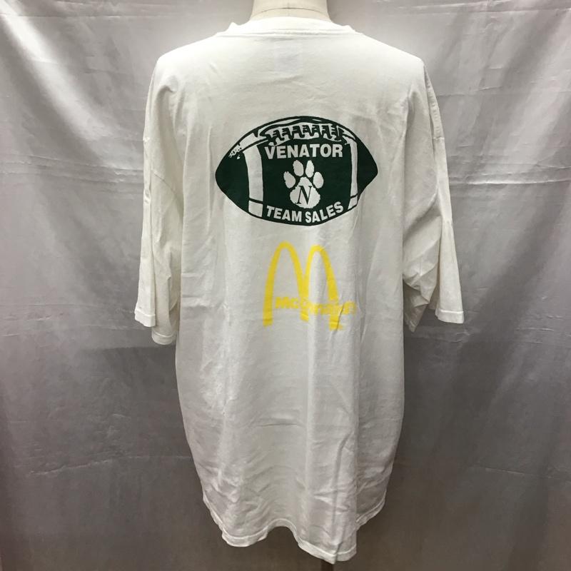 古着 USED Tシャツ 半袖 半袖カットソー プリントTシャツ 00s ncaa mcdonalds 古着 XXL プリント 白 / ホワイト /  メンズ USED 古着 中古 10118412