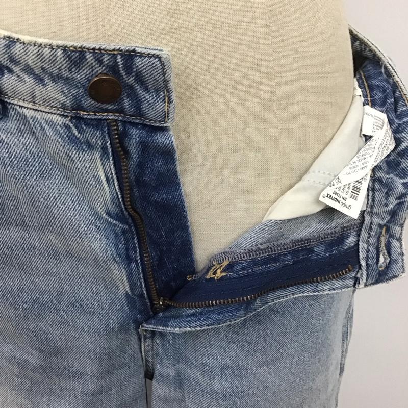 ザラ ZARA パンツ デニム、ジーンズ 6164 169 427 ハイウエスト 無地 水色 / ライトブルー /  レディース USED 古着 中古 10108163