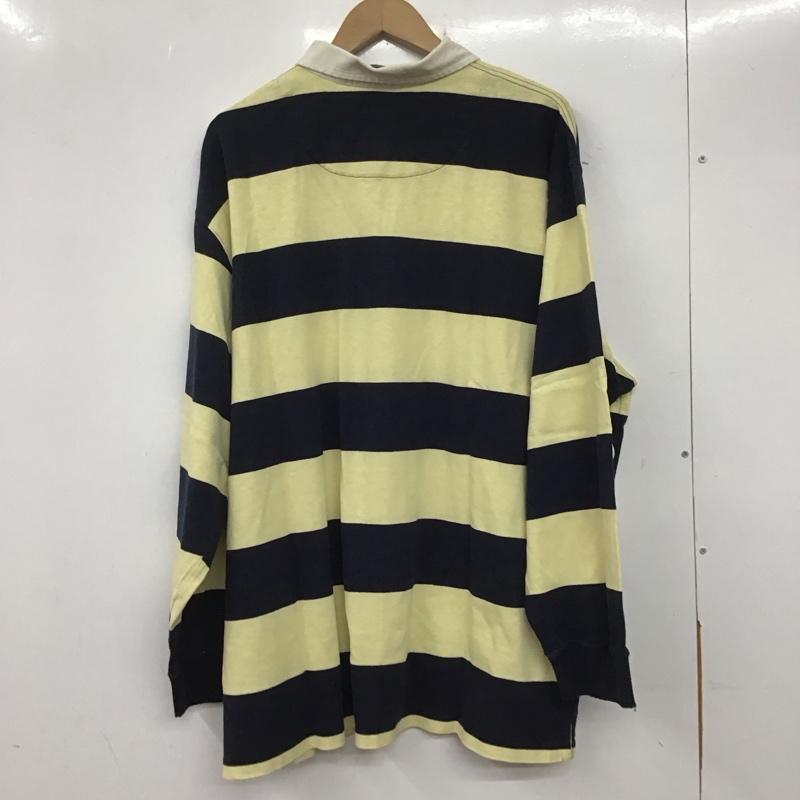 ポロバイラルフローレン Polo by RALPH LAUREN ポロシャツ 長袖 長袖ポロシャツ 長袖カットソー カラーシャツ XXL ボーダー柄 マルチカラー / マルチカラー /  メンズ USED 古着 中古 10137303