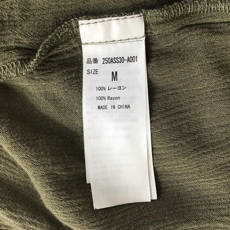 アズールバイマウジー AZUL BY MOUSSY ワンピース ロングスカート 250ASS30-A001 レーヨン楊柳ワンピガウン M 無地 カーキ / カーキ /  レディース USED 古着 中古 10116776