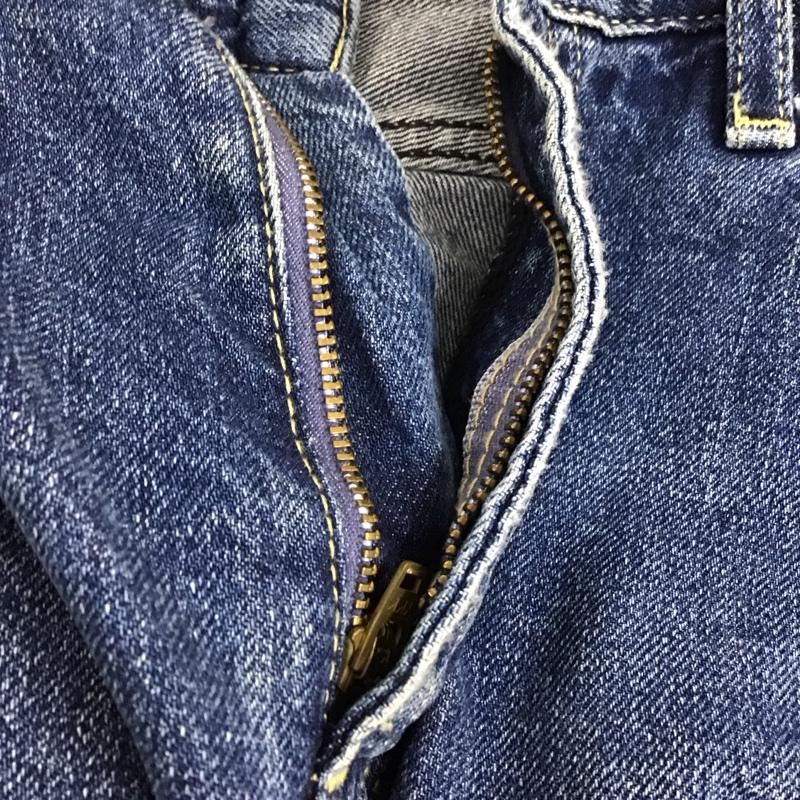 ロデオクラウンズ Rodeo Crowns パンツ デニム、ジーンズ 420BAP11-0330 ガチョウデニムパンツ ワイドパンツ M ダメージ加工 インディゴ / インディゴ /  レディース USED 古着 中古 10117334