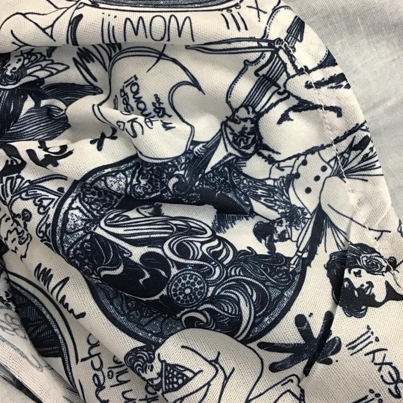 デシグアル Desigual ワンピース ひざ丈スカート M41V2065 ノースリーブ 38 総柄 マルチカラー / マルチカラー /  レディース USED 古着 中古 10131096