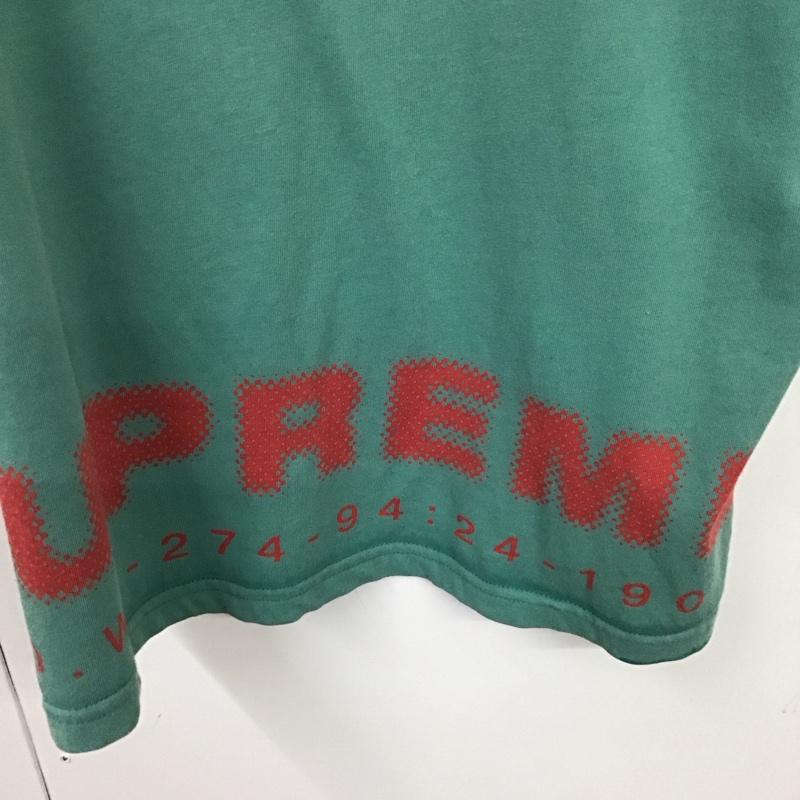 シュプリーム Supreme Tシャツ 半袖 DISCHARGE S/S TOP ディスチャージ L ロゴ、文字 X プリント 緑 / グリーン /  メンズ USED 古着 中古 10134881