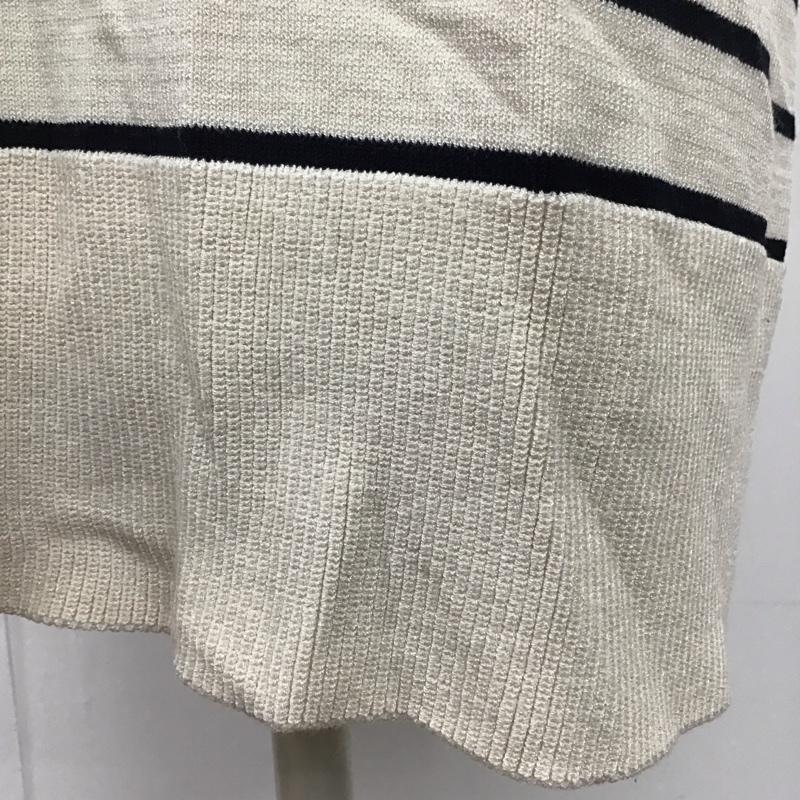 ザラ ZARA ワンピース ロングスカート 半袖ロングワンピース ボーダーワンピース M ボーダー柄 ベージュ / ベージュ /  レディース USED 古着 中古 10117939